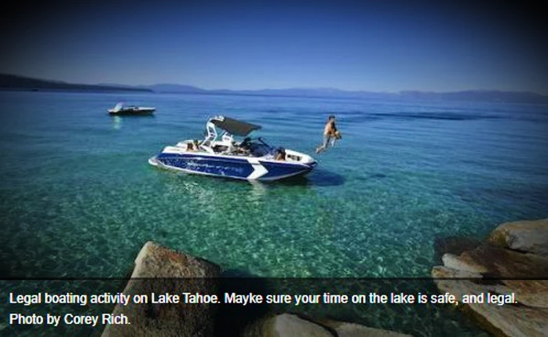 Boat in Tahoe