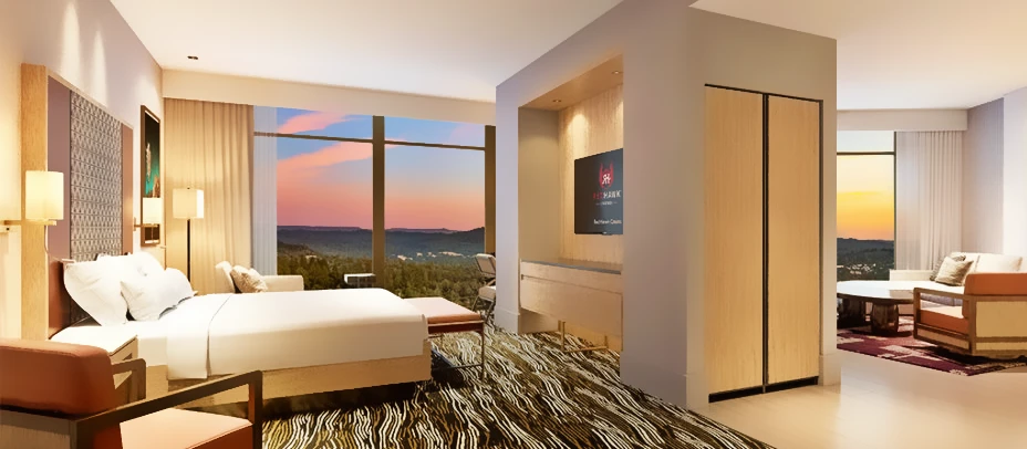 Red Hawk Hotel Room Suite