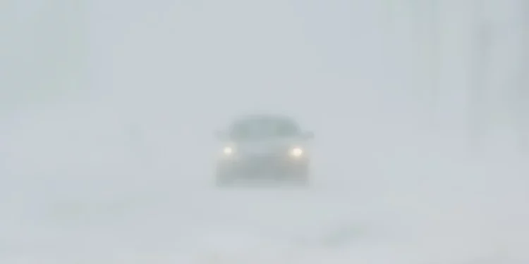 Whiteout Driving Conditions
