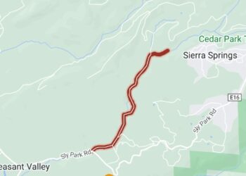 Map - Clear Creek Road