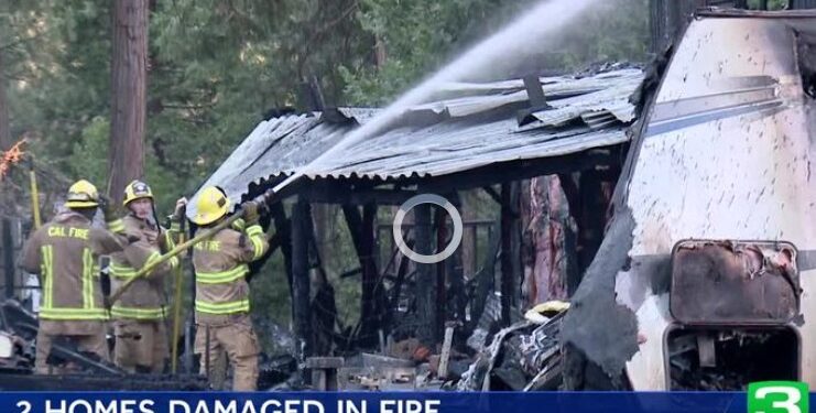 Two Homes Burned in Pollock Pines Fire