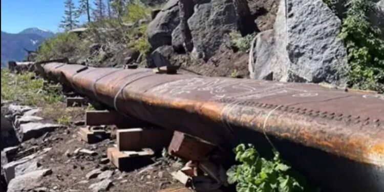 Heavy Snowpack Crushes EID Water Conduit