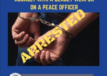 Violent Felon Arrested For Assault With A Deadly Weapon On A Peace Officer