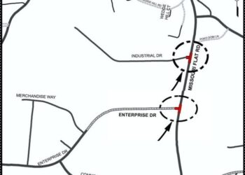 Signal Installation on Missouri Flat Road