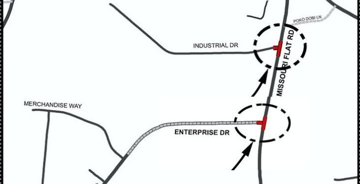 Signal Installation on Missouri Flat Road
