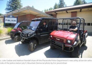 Placerville Police Roll Out All-Terrain Wheels