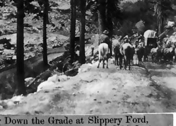 Teamsters Hauling Freight Towards Slippery Ford c.1860