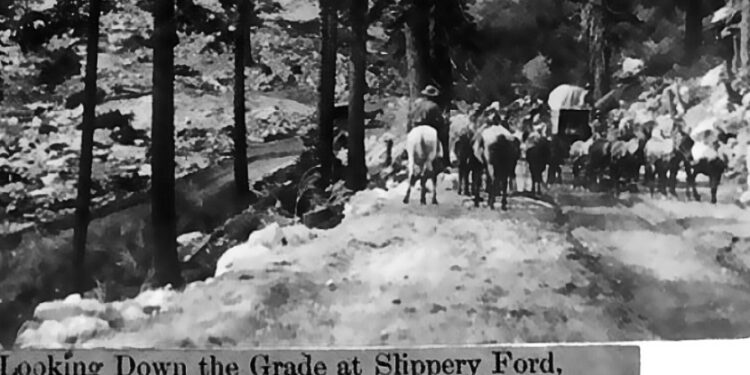 Teamsters Hauling Freight Towards Slippery Ford c.1860