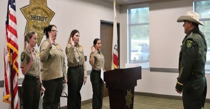 Sheriff Leikauf Swore In the Newest EDSO Members