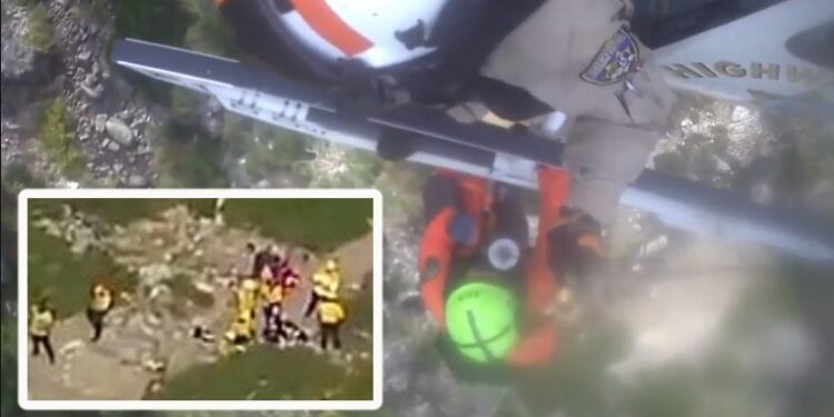 63-year-old Hiker airlifted from Eagle Lake Trail to the hospital following serious leg injury