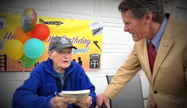 Happy 100th birthday to WWII US Army 82 Airborne paratrooper John Canfield