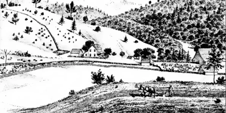 Residence and Dairy Ranch of G. Bassi, Rockbridge [Lotus P.0.] El Dorado county CAL.