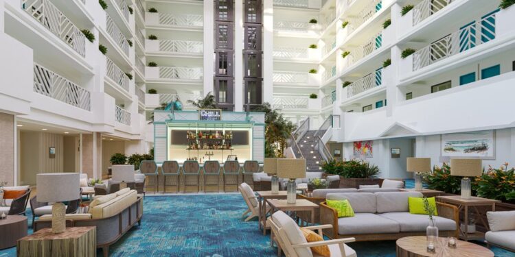 Margaritaville hotel South Lake Tahoe lobby